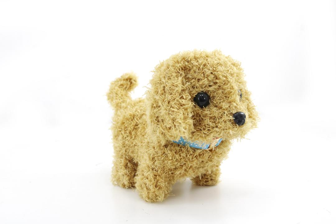 Dog Toy for Kids Realistic Electronic Puppy with Sounds Walks, Barks, and Leads 14cm - Assorted