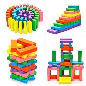 Colorful Wooden Blocks (54Pcs)