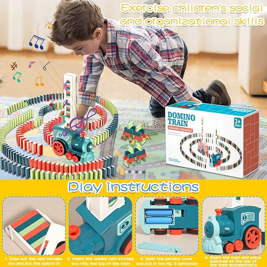 Domino Blocks Train Set