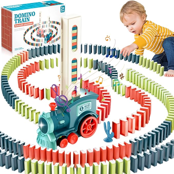 Domino Blocks Train Set