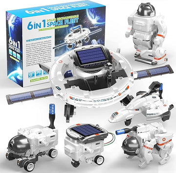 6-in-1 Stem Intelligent Educational Science Building Solar-Powered Robot Kit - Solar Fleet